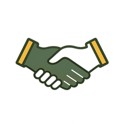 Joint venture partnership services icon