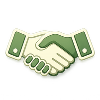 Joint venture partnership services icon